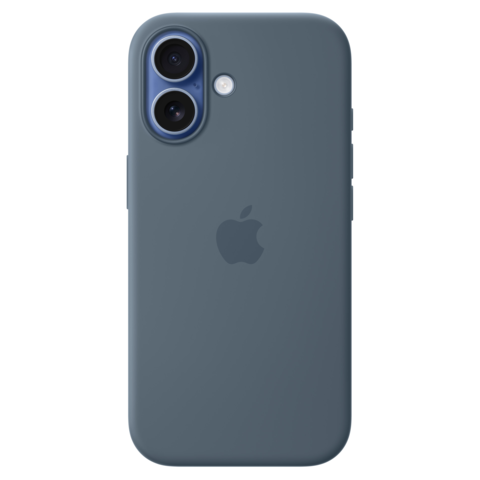 Силиконовый чехол MagSafe для iPhone 17, цвет якорный синий