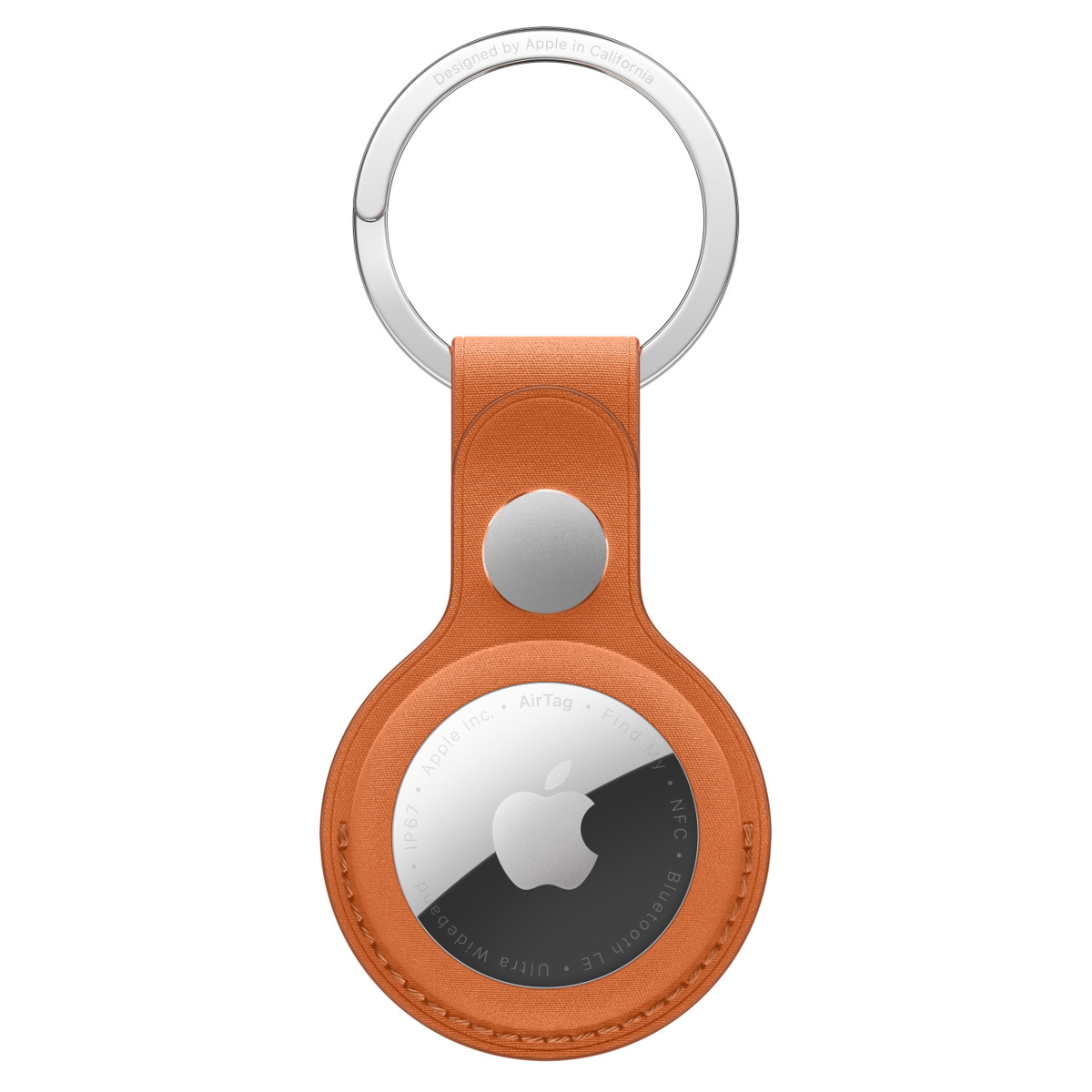 Чехол-брелок FineWoven для AirTag, цвет оранжевый