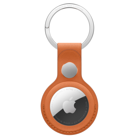 Чехол-брелок FineWoven для AirTag, цвет оранжевый