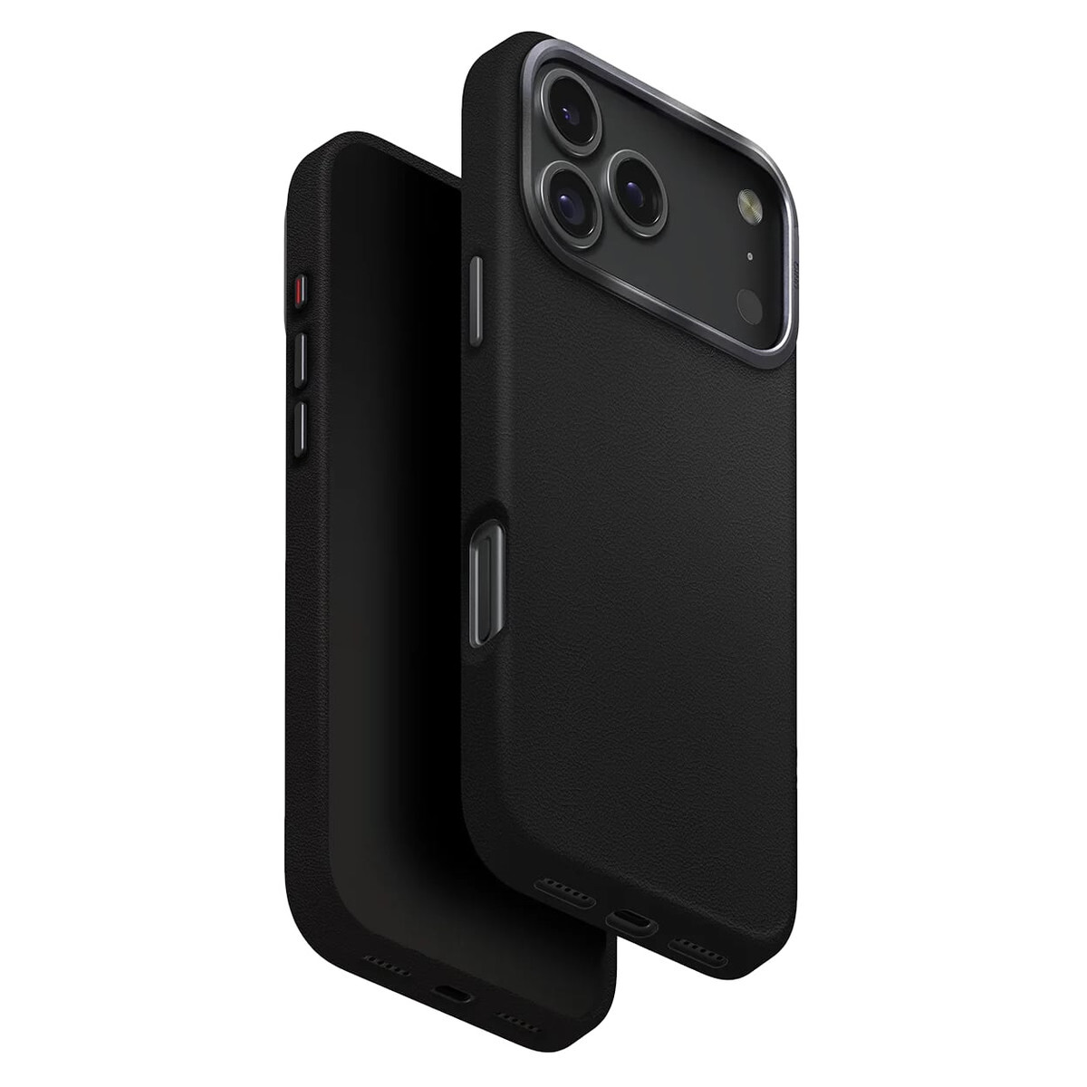 Чехол из кожи Uniq Hybrid Lyden для iPhone 17 Pro, черный