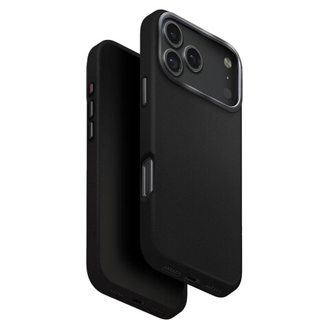 Чехол из кожи Uniq Hybrid Lyden для iPhone 17 Pro/18 Pro, черный