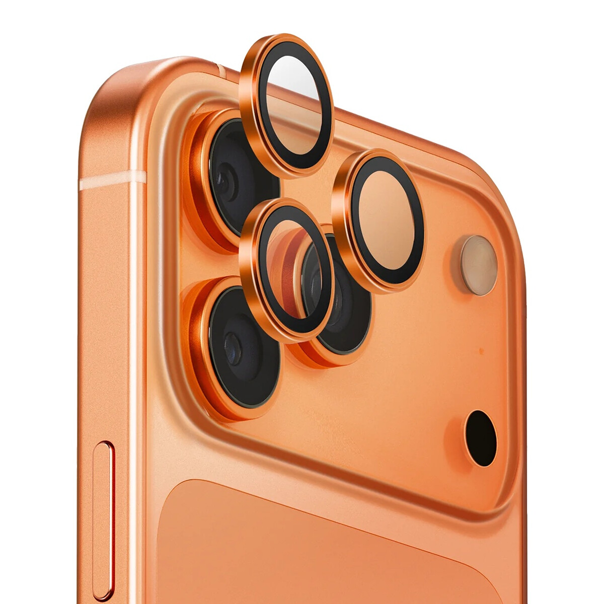 Защита объектива камеры Uniq Optix для iPhone 17 Pro/Max, оранжевый