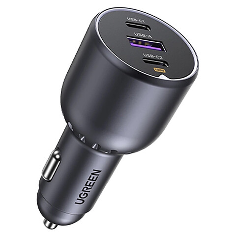 Автомобильное зарядное устройство Ugreen EC705 130W, серый