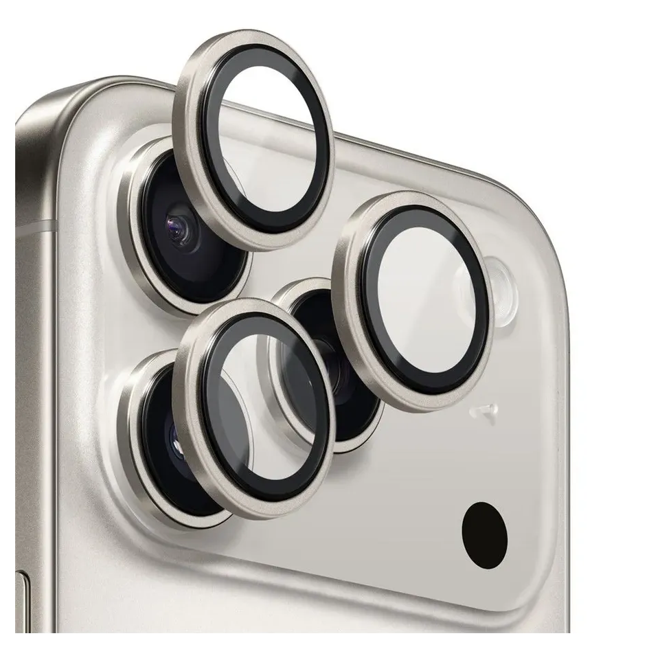 Защита объектива камеры BLUEO для iPhone 17 Pro/Pro Max, серебро