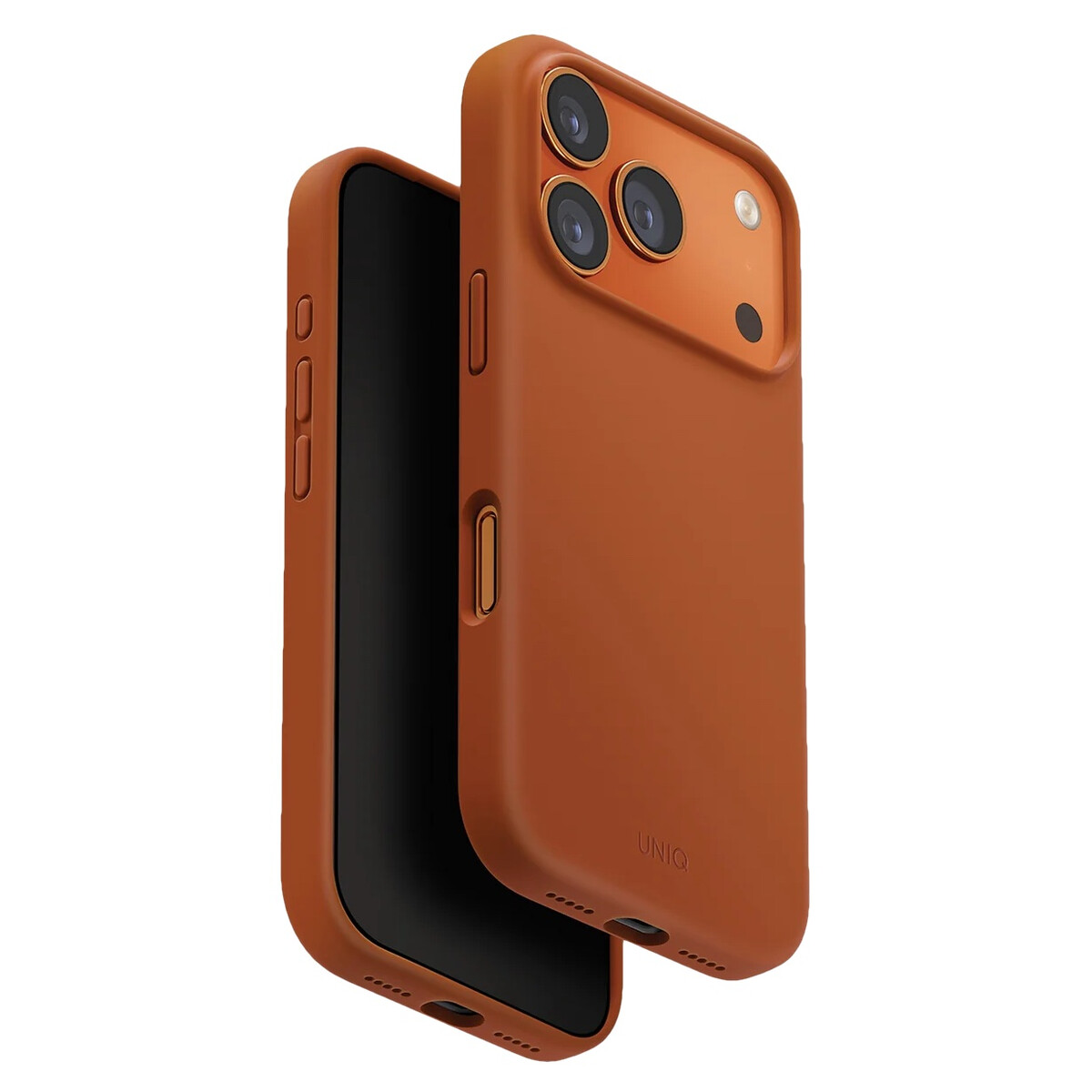 Чехол Uniq Lino c MagSafe для iPhone 17 Pro, оранжевый