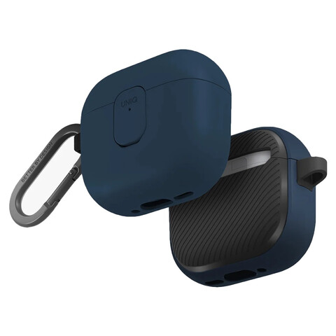 Чехол Uniq Clyde для AirPods 4, черно/синий
