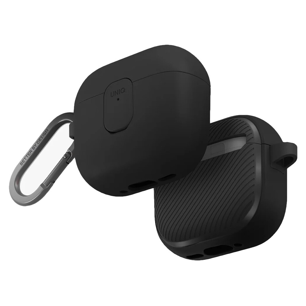 Чехол Uniq Clyde для AirPods 4, черно/серый