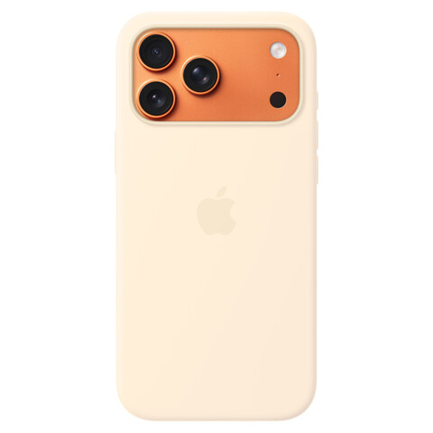 Силиконовый чехол MagSafe для iPhone 17 Pro Max, цвет ванильный