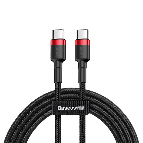Кабель Baseus Cafule USB-C - USB-C 1м, черный