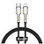 Кабель Baseus Cafule USB-C - Lightning 25cм (чёрный)