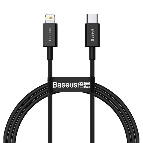 Кабель Baseus Superior Series, USB-C - Lightning 2 м, черный