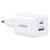 Зарядное устройство Ugreen GaN USB+Type-C, 20W, белый