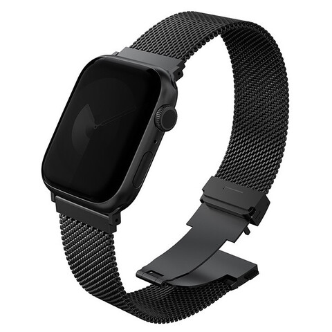 40/41/42мм Миланский сетчатый браслет Uniq Dante Pro для Apple Watch, черный