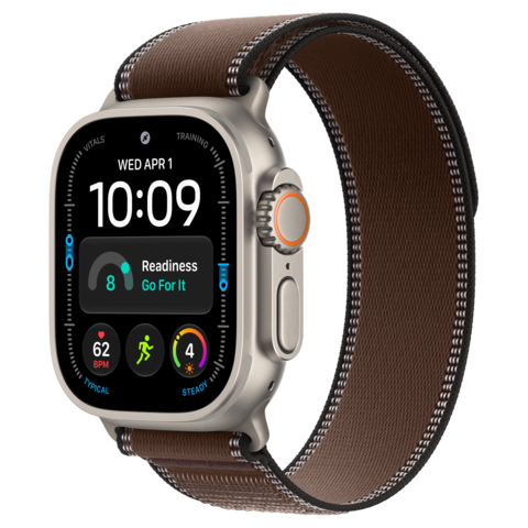 Apple Watch Ultra 4 49mm GPS+Cellular Titanium Case with Dark Umber Trail Loop
