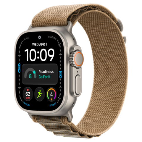 Apple Watch Ultra 4 49mm GPS+Cellular Titanium Case with Desert Alpine Loop