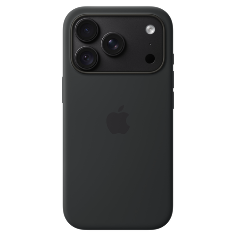 Силиконовый чехол MagSafe для iPhone 18 Pro, цвет чёрный