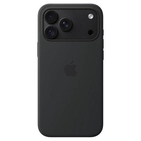 Силиконовый чехол MagSafe для iPhone 18 Pro Max, цвет чёрный